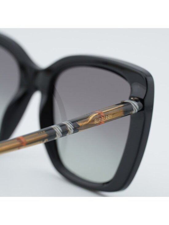 Burberry BE4456 416111 Sunglasses Black Square Frame, Grey Gradient Lenses main image 7